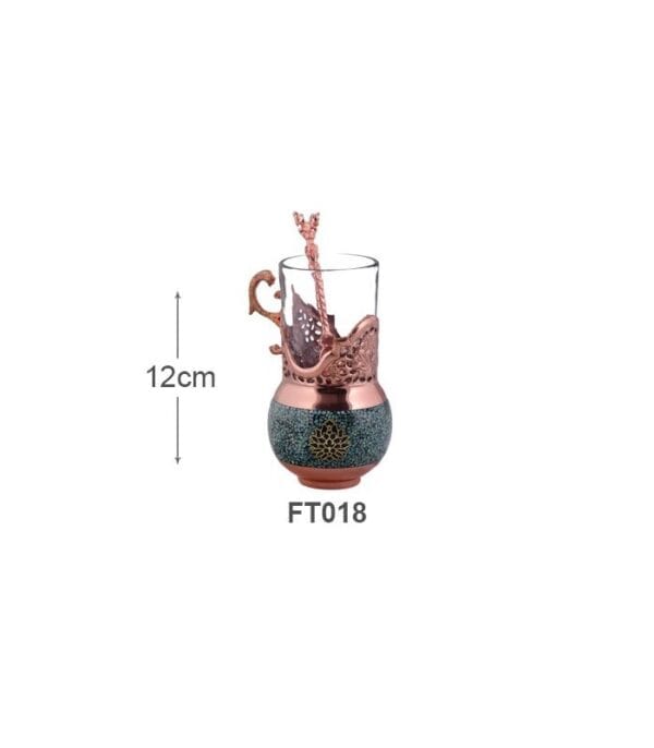 خرید گالش فیروزه کوبی کد FT018 صنایع دستی آقاجانی با ارسال رایگان