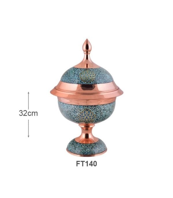 خرید اینترنتی گزخوری فیروزه کوبی FT140 برند آقاجانی صنایع دستی اصفهان