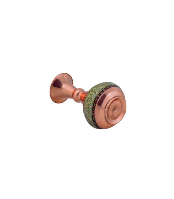 گلدان شلغمی مس و خاتم کاری اصفهان کد K017 با ارسال رایگان