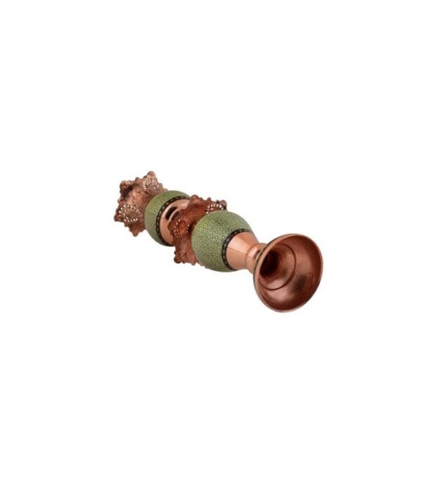خرید لاله کوچک مس و خاتم کاری آقاجانی کد K064 از صنایع دستی اصفهان با بهترین قیمت فروش و کیفیت