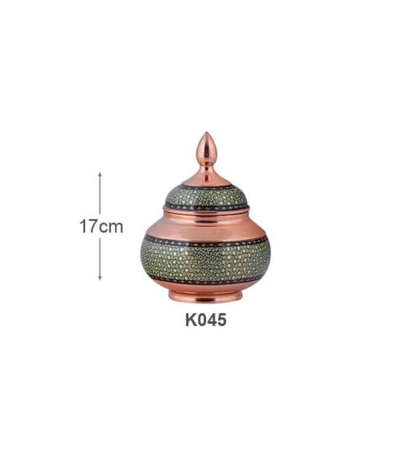 خرید قندان مس و خاتم کاری اصفهان تولید صنایع دستی آقاجانی با ارسال رایگان کد K045
